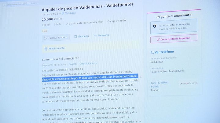 La Fórmula 1 dispara los alquileres: hasta 17.000 euros por una vivienda de lujo