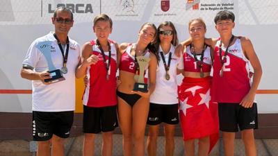 Madrid, campeona de España cadete femenina y subcampeona infantil masculina de vóley playa