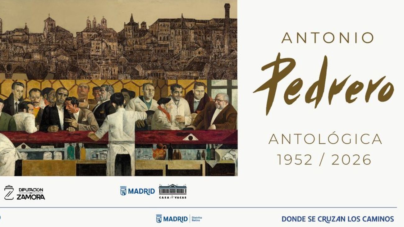 Cartel de la exposición 'Antonio Pedrero. Antológica 1952-2026'