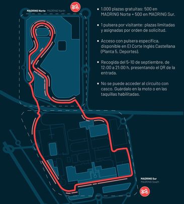 Mapa de parking de motos / MADRING