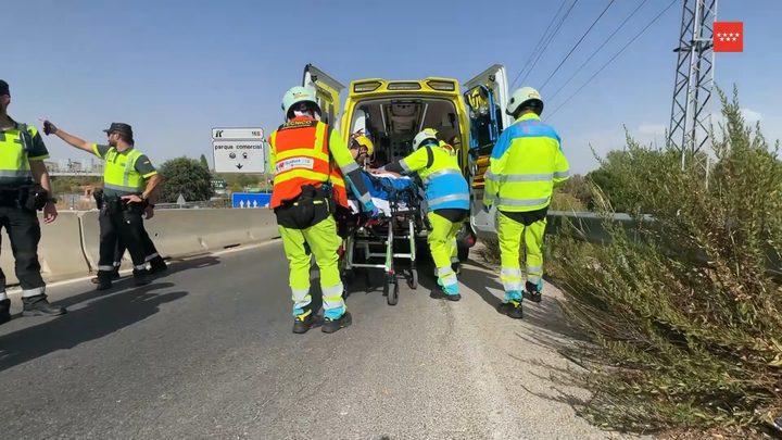 Herido grave un hombre de 46 años en un accidente de tráfico en San Fernando de Henares