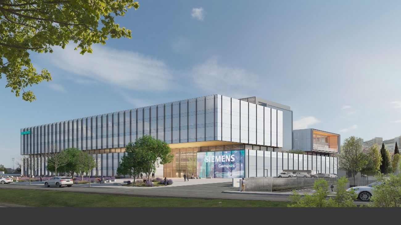 Siemens pone la primera piedra de su futura nueva sede corporativa en Madrid