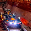 Un Fórmula 1 de Red Bull circula por primera vez por los raíles del Metro