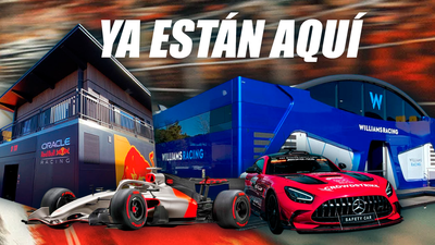 Los camiones de las escuderías de F1 desembarcan en Madring