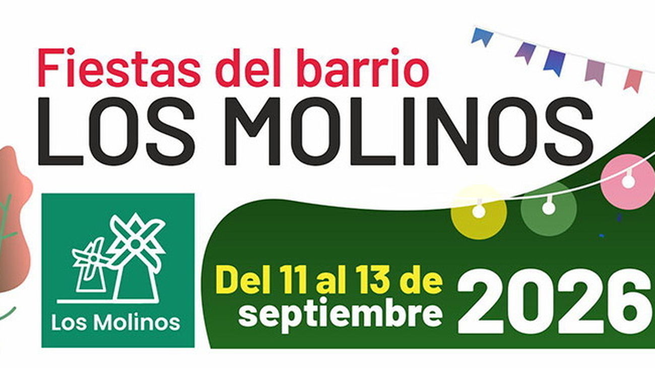 Cartel promocional de las fiestas de Los Molinos