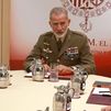 El Rey con la ministra de Defensa, el Jefe de Estado Mayor de la Defensa, el comandante general de Ceuta y los Mandos Operativos