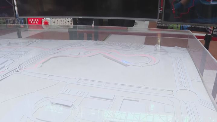 Maqueta del circuito F1 / Telemadrid