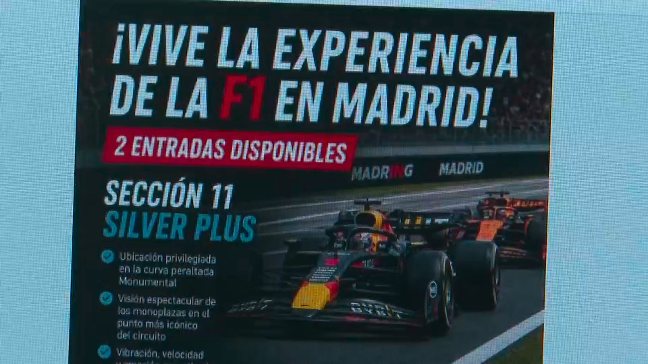 Advierten de posibles estafas ligadas a la reventa de entradas del  Gran Premio de Madring