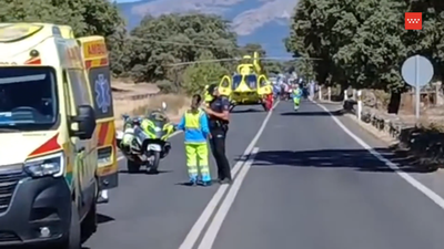Herido grave un ciclista de 55 años tras salirse de la vía en la M-600 en Valdemorillo