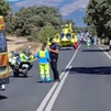 Herido grave un ciclista de 55 años tras salirse de la vía en la M-600 en Valdemorillo