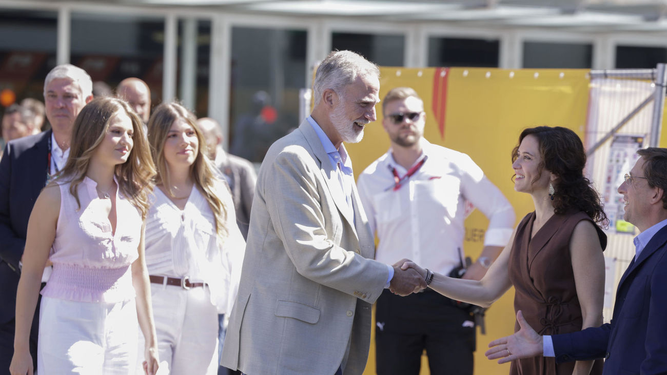 El Rey Felipe VI acude al circuito de Madring para presenciar el Gran Premio de España de Fórmula 1