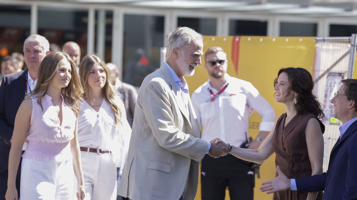 El Rey Felipe VI acude al circuito de Madring para presenciar el Gran Premio de España de Fórmula 1