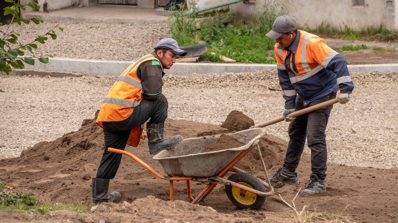 Trabajadores de obra