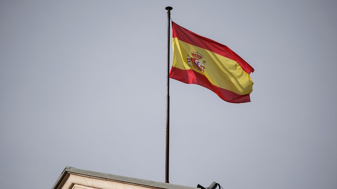 Bandera de España en el Senado