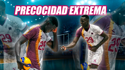 Mubarak Musa, el nuevo fenómeno del voleibol mundial: 2'10 y 13 años