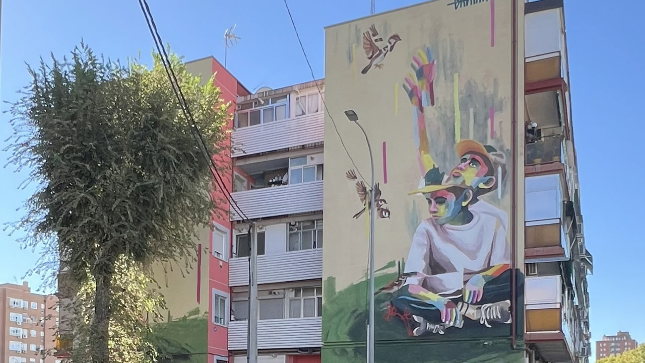 'Pájaros', nuevo mural en Fuenlabarada