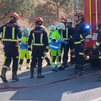 Dos heridos graves tras una colisión entre dos  turismos en la M-507 en Aldea del Fresno