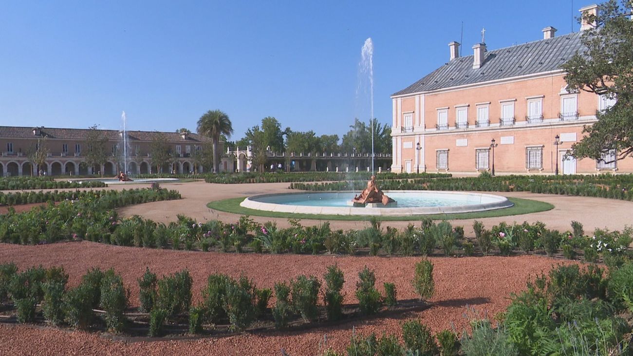 El Jardín del Parterre de Aranjuez recupera sus fuentes originales
