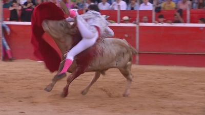 Francisco Montero sufre una voltereta sin percance en Riaza