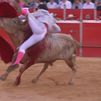 Francisco Montero sufre una voltereta sin percance en Riaza