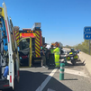 Muere un hombre de 93 años tras volcar su coche en la A-3 en Arganda del Rey