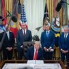 Donald Trump en el Despacho Oval en la Casa Blanca