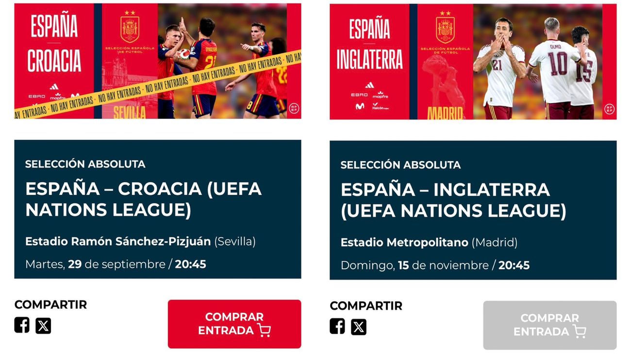 Entradas del España-Inglaterra