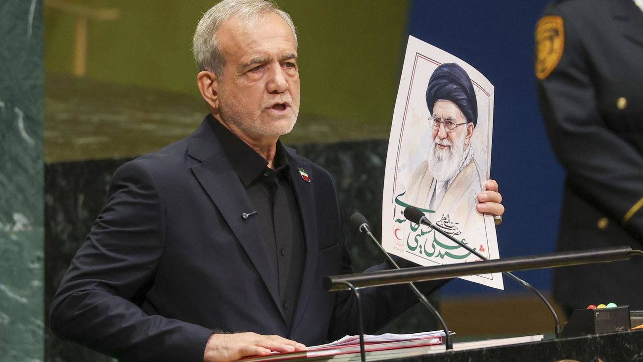 El presidente iraní Pezeshkian, en la Asamblea General de la ONU