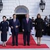 Xi Jinping y Donald Trump, con sus mujeres en la Casa Blanca