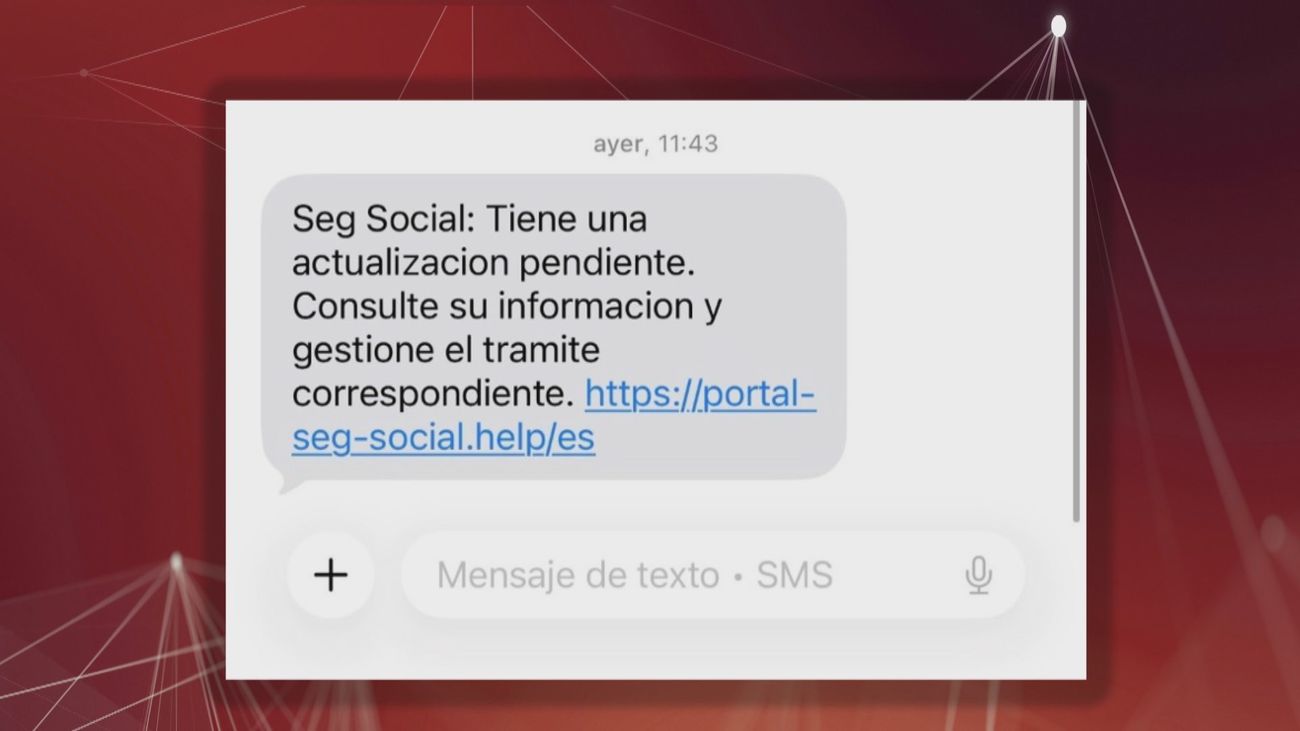 La Seguridad Social alerta de un fraude a través del envío de SMS