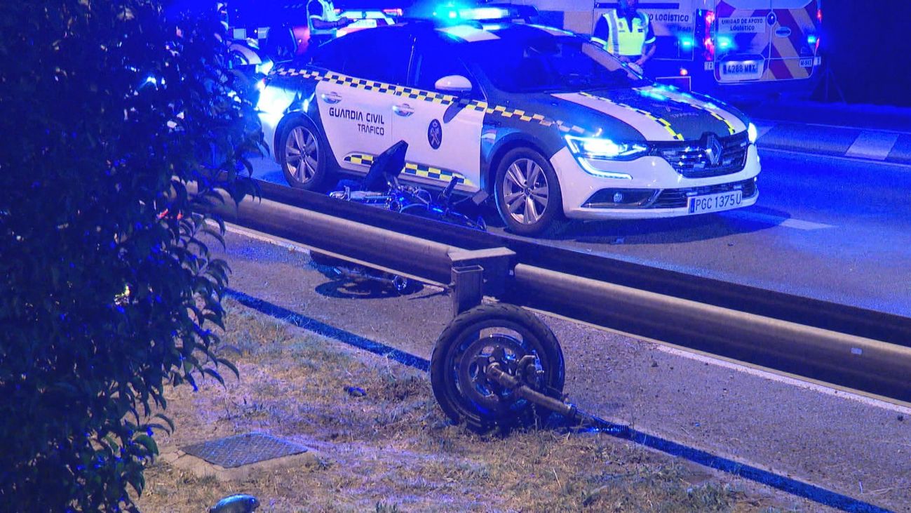 Muere un motorista en la M-516 en Boadilla del Monte tras salirse de la vía