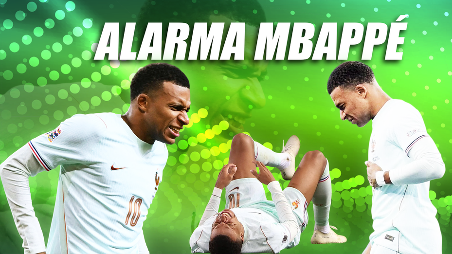 Mbappe sufre una lesión tendinosa en la rodilla izquierda