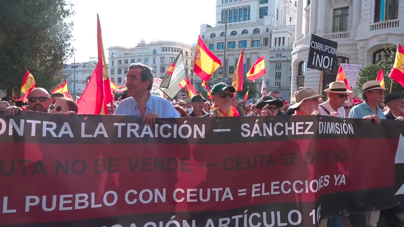 Madrid clama contra Sánchez: Miles de personas salen a las calles en apoyo a Ceuta