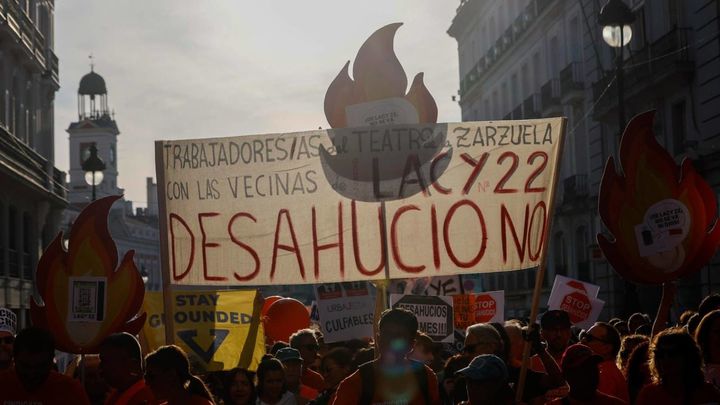 Madrid sale a la calle por la vivienda y exige al Gobierno el "decreto Maricarmen"