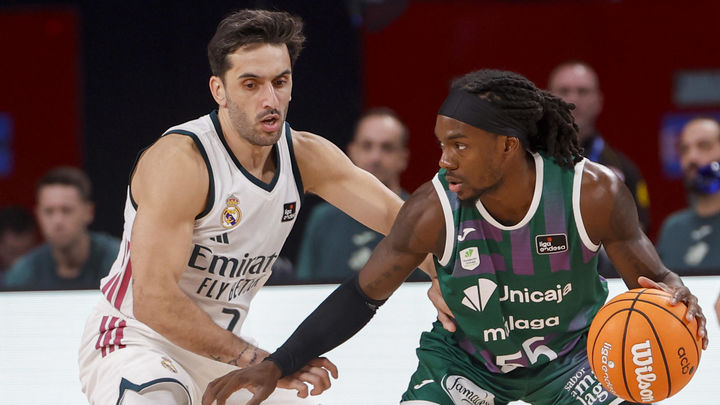 89-87. El Real Madrid sufre para imponerse al Unicaja