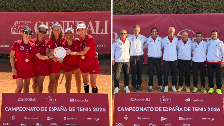 Madrid, plata y bronce en el Campeonato de España Sénior de tenis