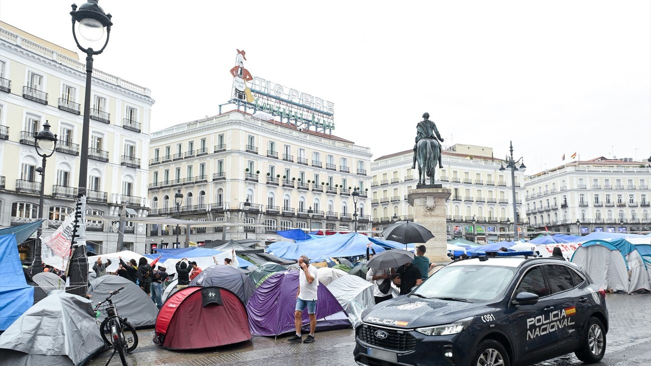 Acampada en Sol por la vivienda