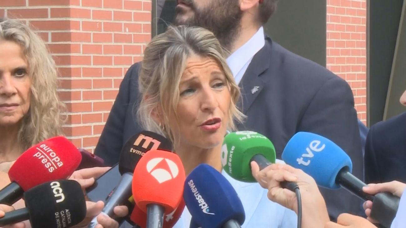 La vicepresidenta Yolanda Díaz insiste en pedir a los ciudadanos que se movilicen contra el Gobierno