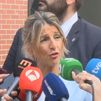 La vicepresidenta Yolanda Díaz insiste en pedir a los ciudadanos que se movilicen contra el Gobierno