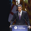 El presidente del Gobierno Pedro Sánchez durante la gala de entrega de la IV edición de los Premios Vanguardia