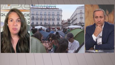 Laura García, portavoz de Jupol, denuncia que la acampada en Sol "no está comunicada"