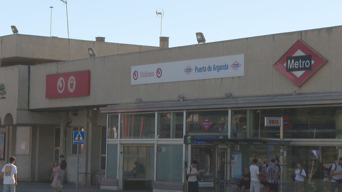 Exterior de la estación de Puerta de Arganda