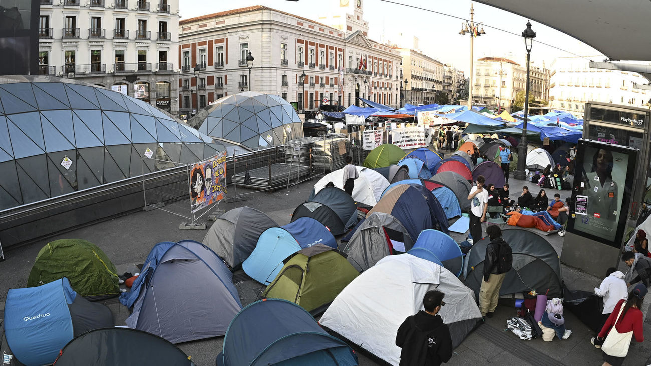 Acampada en la Puerta del Sol