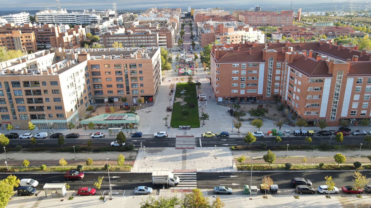 Vista del barrio de Dehesa Vieja en San Sebastián de los Reyes