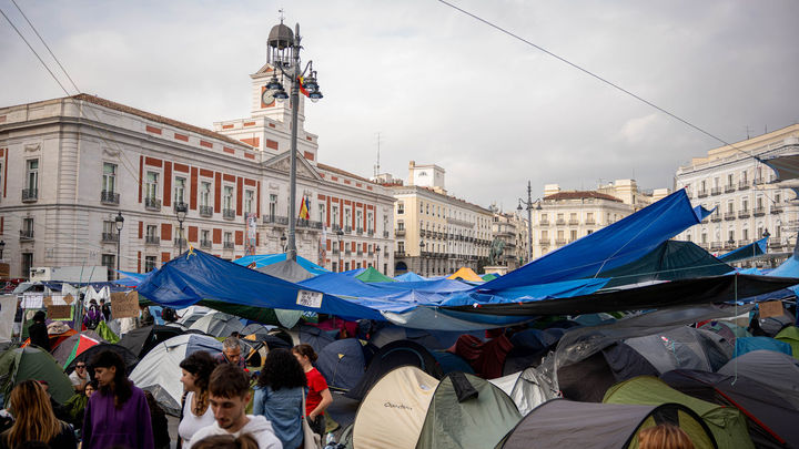 Acampada en la Puerta del Sol