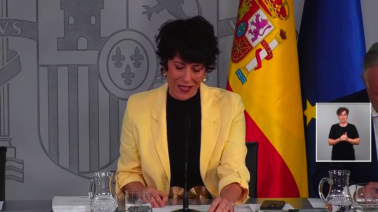 Rueda de prensa del Consejo de Ministros