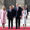 Macron, recibido con honores por los Reyes en la primera visita de Estado de un presidente francés desde 2009