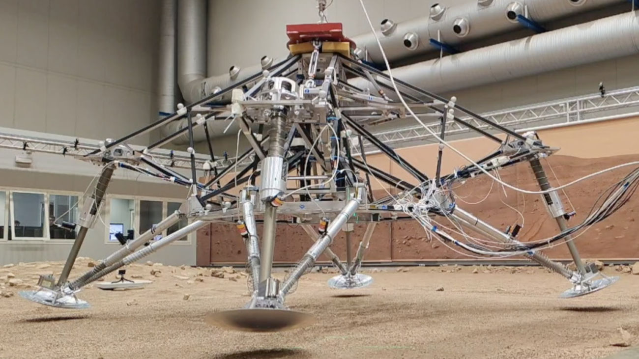Sistema de aterrizaje de la misión ExoMars que viajará a Marte con el róver Rosalind Franklin
