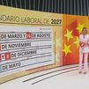 Así es el calendario laboral para Madrid en 2027
