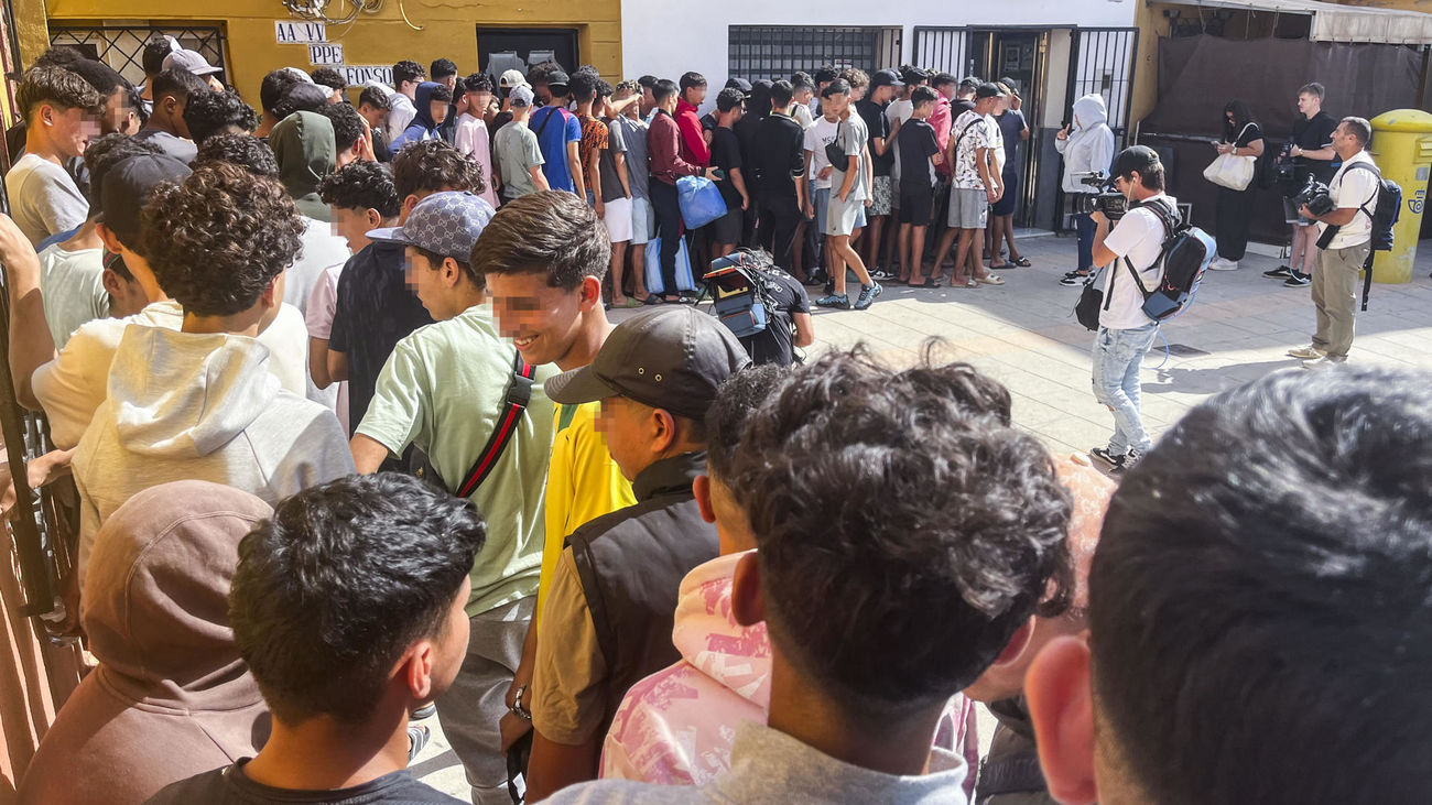 Menores migrantes en Ceuta